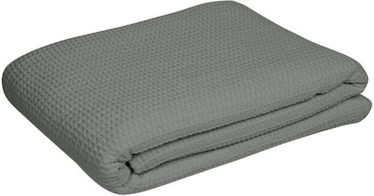 Fragente Моно Покривало за Хотел Pique Сив 170x230см 5бр