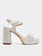 Leather Sandals White