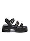 Leather Sandals Black