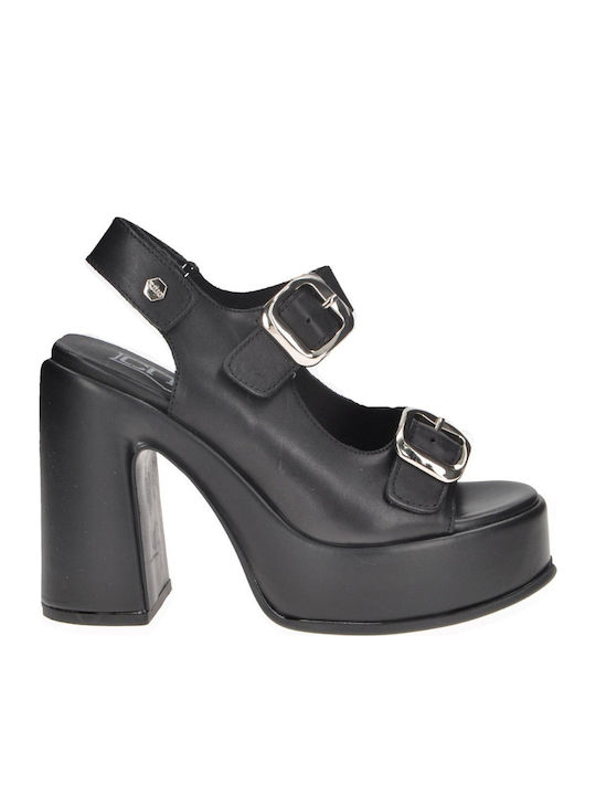 Cult Leather Sandals Black