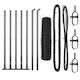 vidaXL Hexagonal Garden Fencing Material 7pcs Gray