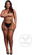 Double Strap Garter Belt Adjustable Sliders Plus Size Black