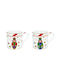 Easylife Set Christmas Mugs Porcelain Multicolored 2pcs