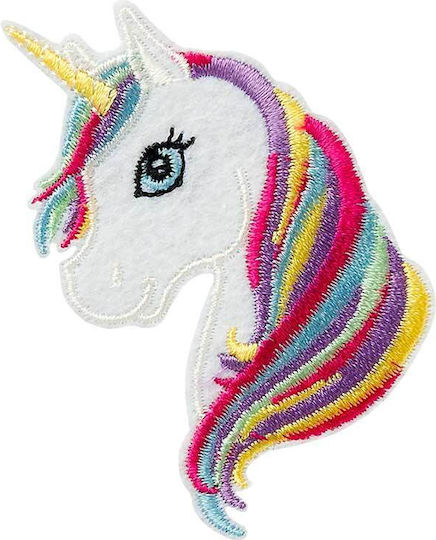 Einhorn Head Applique Mono Quick 12101 7.3 x 4.5 cm Adhesive onp-12101