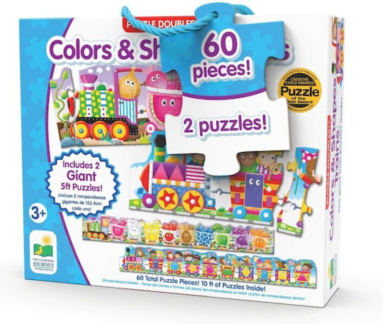Set 2 Puzzle Tren Gigant Culori Forme