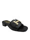 Mules with Low Heel in Black Color