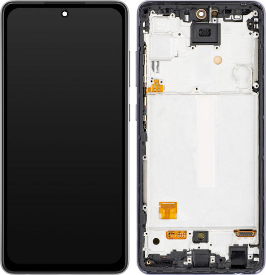 Madrid Papel Screen with Touch Mechanism for Samsung Galaxy A52 5G, A525, A52s 5G (Black)