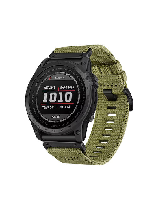 Techsuit Λουράκι Ανοξείδωτο Ατσάλι Πράσινο (Garmin Instinct)