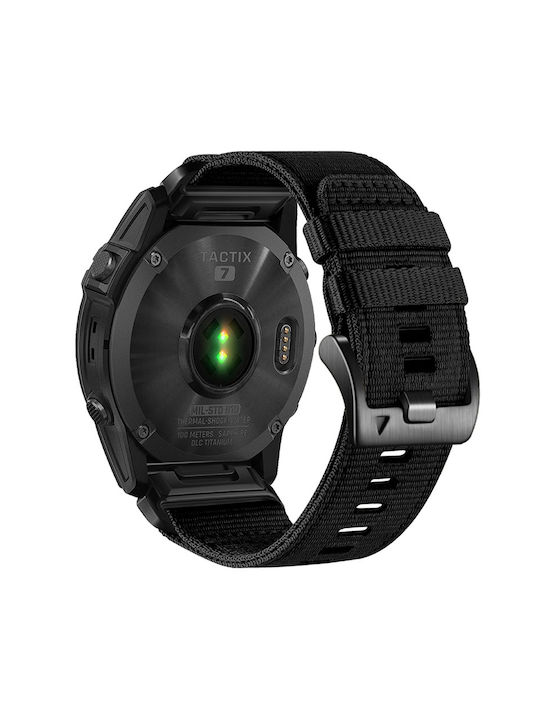 Techsuit Armband Rostfreier Stahl Schwarz (Instinct 2S Solar/Approach S70 42mm/Fenix 7S Pro Saphir Solar)
