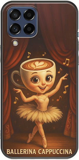 Brainrot Ballerina Cappuccina Samsung Galaxy M53 5G Black TPU Black Silicone