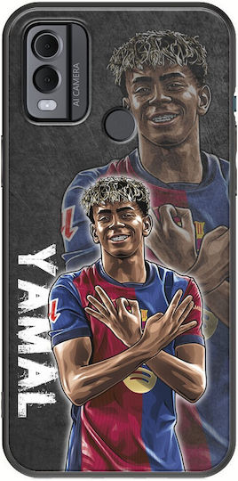 Football Stars Lamine Yamal Nokia C22 Black TPU Black Silicone