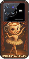 Brainrot Ballerina Cappuccina Vivo X80 Pro Black Tpu Μαύρη Σιλικόνη