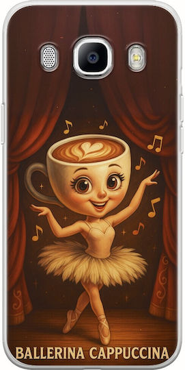 Brainrot Ballerina Cappuccina Samsung Galaxy J5 2016 Flexible TPU Transparent Silicone