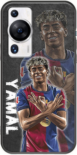 Fußballstars Lamine Yamal Huawei P60 Pro Schwarzes TPU Schwarzes Silikon