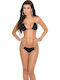 Bikini Set Top & Slip Bottom Black