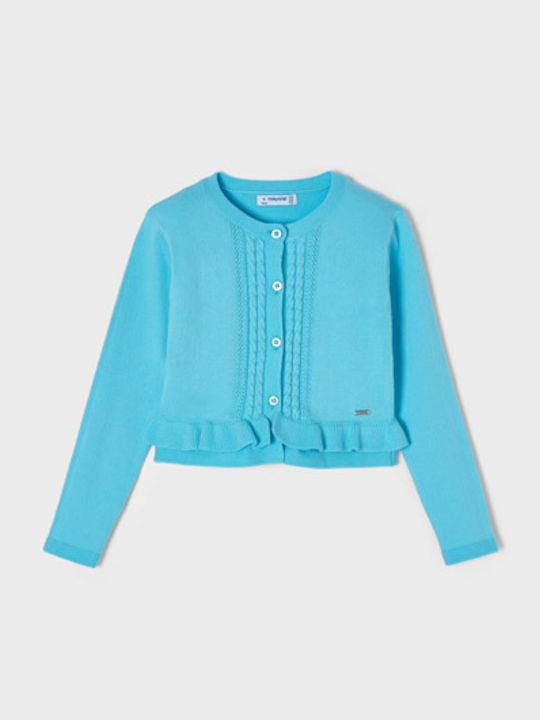 Kinderstrickjacke Gestrickt Hellblau