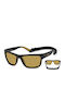 Polaroid Men's Sunglasses with Black Frame and Yellow Polarized Lens PLD7031/S PGC/MU