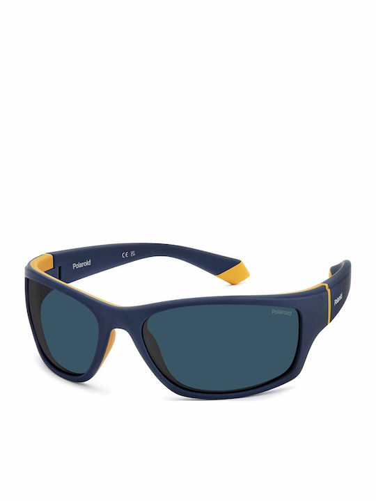 Polaroid Men's Sunglasses with Blue Metal Frame...