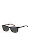 Tommy Hilfiger Ochelari De Soare Unisex Cu Ramă Din Plastic Albastru Marin Și Lentile Gri TH2244/S PJP/IR