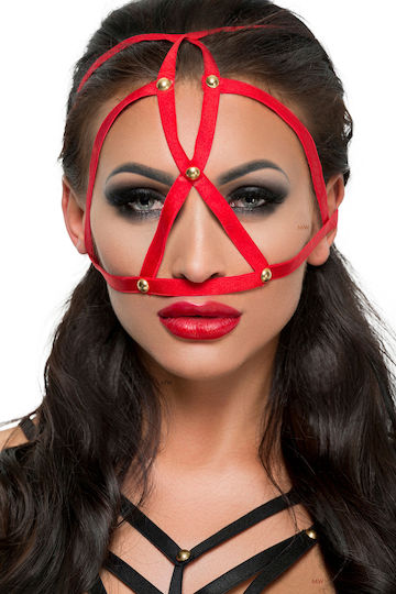 Me-Seduce BDSM Маска в Червен Цвят