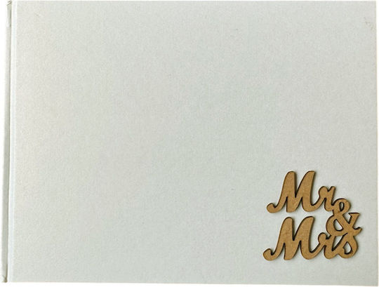 Themagio Wedding Wish Book 27x20cm Ecru Mr&mrs