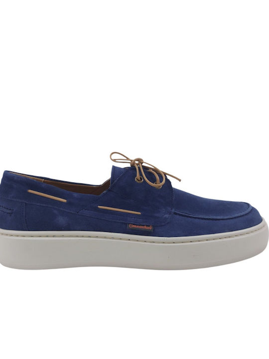 Men's Leather Moccasins Blue