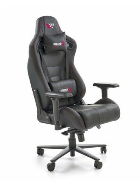 Epipla1.gr Houston 1620 Καρέκλα Gaming Δερματίνης με Ρυθμιζόμενα Μπράτσα Μαύρη
