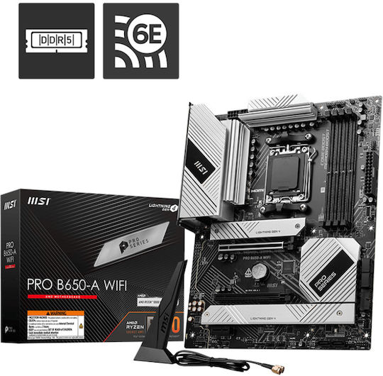 MSI Pro B650-A WIFI Motherboard ATX with AMD AM5 Socket