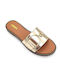Women's Flat Sandals Anatomic in Gold Color