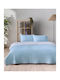 Kentia Zuccero Coverlet Single Microfiber Blue-grey 160x240cm