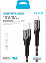 YOURZ USB 2.0 USB-C male - USB-A 1m (57245)