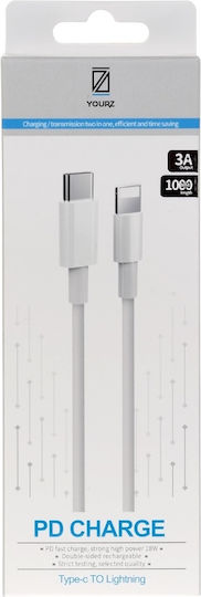 YOURZ USB-C to Lightning Cable 1m (57243)