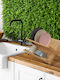 Relaxdays Sink Strainer Wooden Beige 24x23.5x44cm