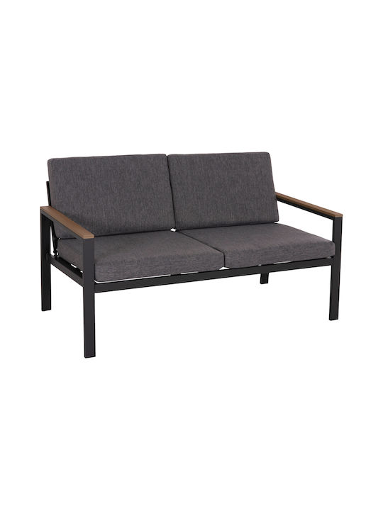 Safin Doppelsitzer Sofa Anthrazit 140x70x77cm