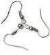 Steel Earring Hooks Silver 20pcs 6-99
