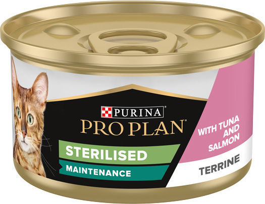 Pro Plan Wet Food for Adult Cats in Cans with Salmon Tuna Meat and Fish 85gr
