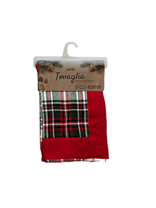 General Trade Christmas Tablecloth Fabric Plaid 240x140cm