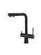 Helika Akvaduo Plus Kitchen Faucet Counter Water Filtration with Detachable Shower Black