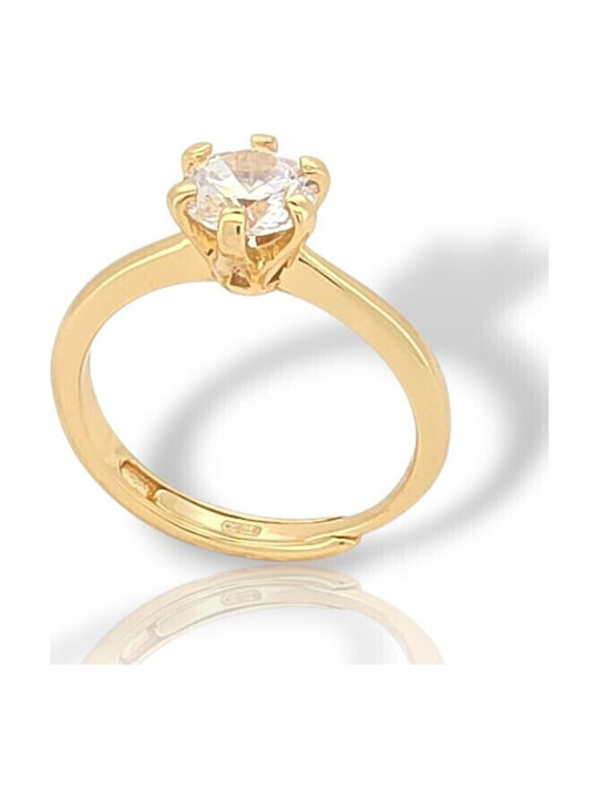 Mentzos Ring made of Silver Gold Plated