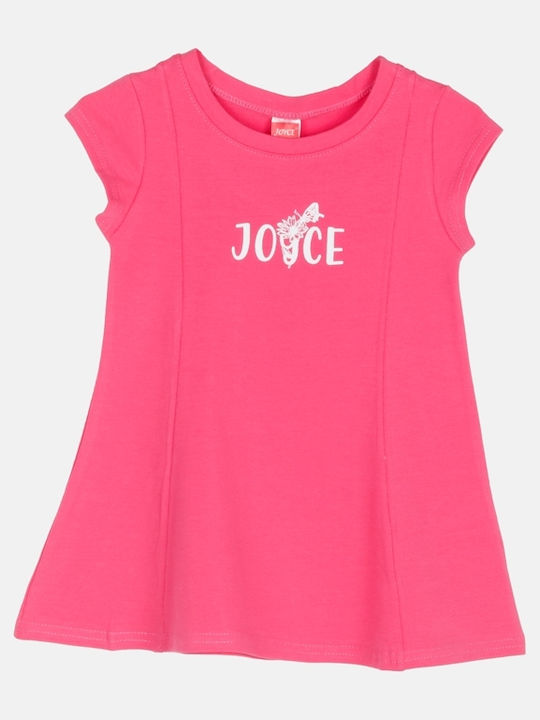 Joyce Rochie pentru Copii Mâneca scurta Fuchsia