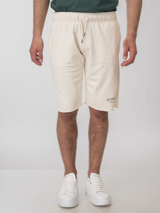 Rebase Sportliche Herrenshorts Off White