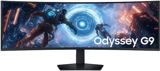 Samsung Odyssey G9 G91F UltraWide VA HDR Gebogener Monitor 49 Zoll 5120x1440 144Hz mit Reaktionszeit 1ms GTG