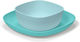 Chicco Baby Food Plate Blue 2pcs