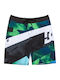 Burn Out 21 Men's Swimwear Bermuda Lime Green