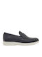 Δερμάτινα Ανδρικά Loafers σε Μπλε Χρώμα