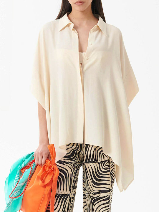 Women's Long Sleeve Shirt Ecru