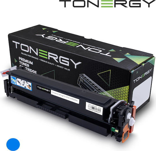 Тонер касета за принтер HP LaserJet Pro M254 M254dw MFP M280 M280nw M281 M281cdw M281fdw Canon i-SENSYS LBP-611cn LBP-613cdw MF-631cn MF-633cdw MF-634cdw MF-635cx Cyan CRG054H-C Tonergy неоригинална Забележка 2500 копия чип