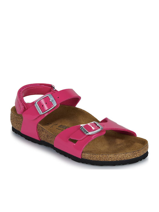 Birkenstock Παιδικά Πέδιλα Rio Ανατομικά Ροζ