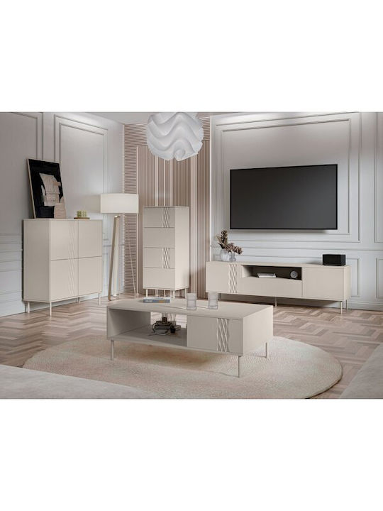 Wohnzimmer TV-Einheit Tolete 108 Beige, Ανοιχτό...