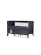 Chipolino Playpen with Mattress Gray